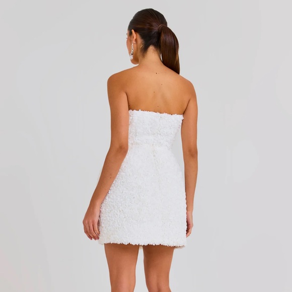 NADINE MERABI MAISY WHITE DRESS - Picture 3 of 5